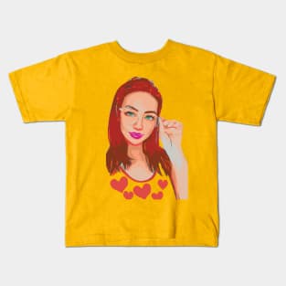 In Love An  Asia  woman Art. Kids T-Shirt